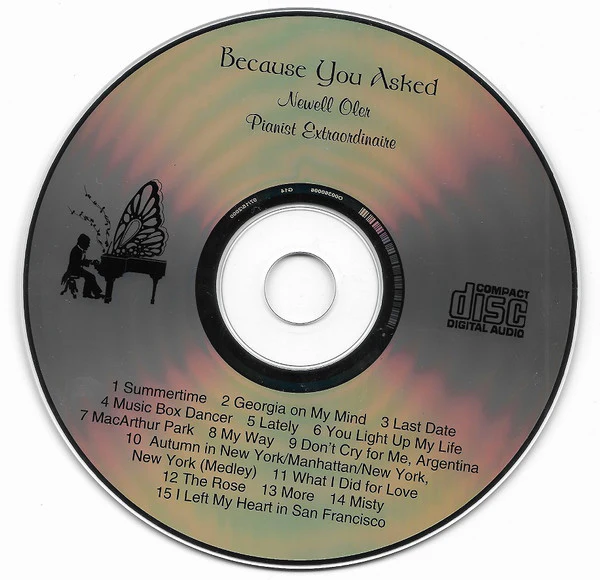 Newell Oler - Because You Asked (CD, Album) (Near Mint (NM or M-)) - Image 3