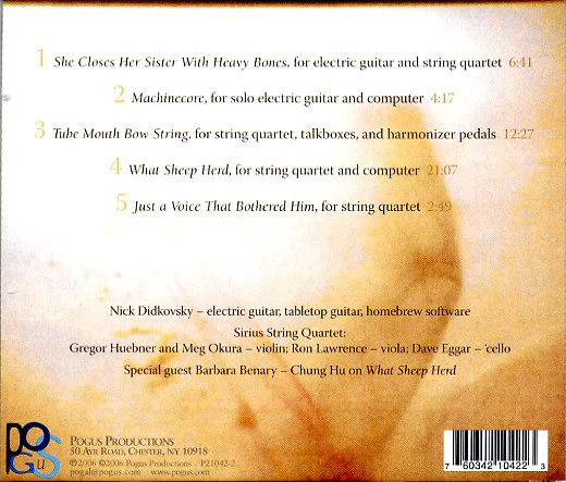 Nick Didkovsky - Tube Mouth Bow String (CD, Album) (Near Mint (NM or M-)) - Image 3