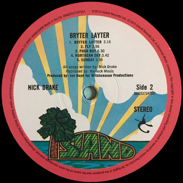 Nick Drake - Bryter Layter (LP, Album, RE, RM, 180) (Mint (M)) SEALED & NOS - Image 4