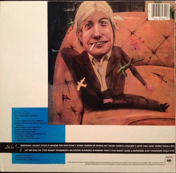 Nick Lowe - Nick The Knife (LP, Album) (Very Good Plus (VG+)) - Image 2