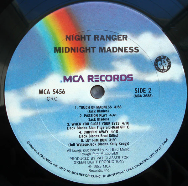 Night Ranger - Midnight Madness (LP, Album) (Very Good Plus (VG+)) - Image 4