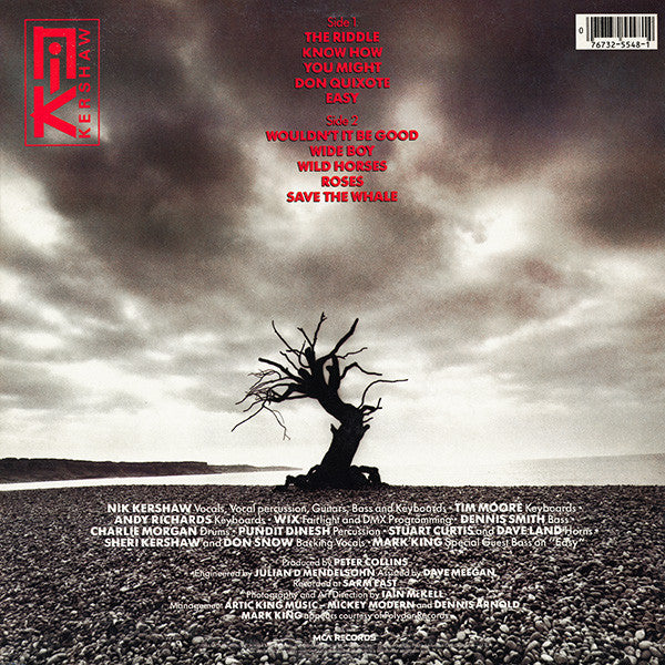Nik Kershaw - The Riddle (LP, Album, Pin) (Very Good Plus (VG+)) - Image 2