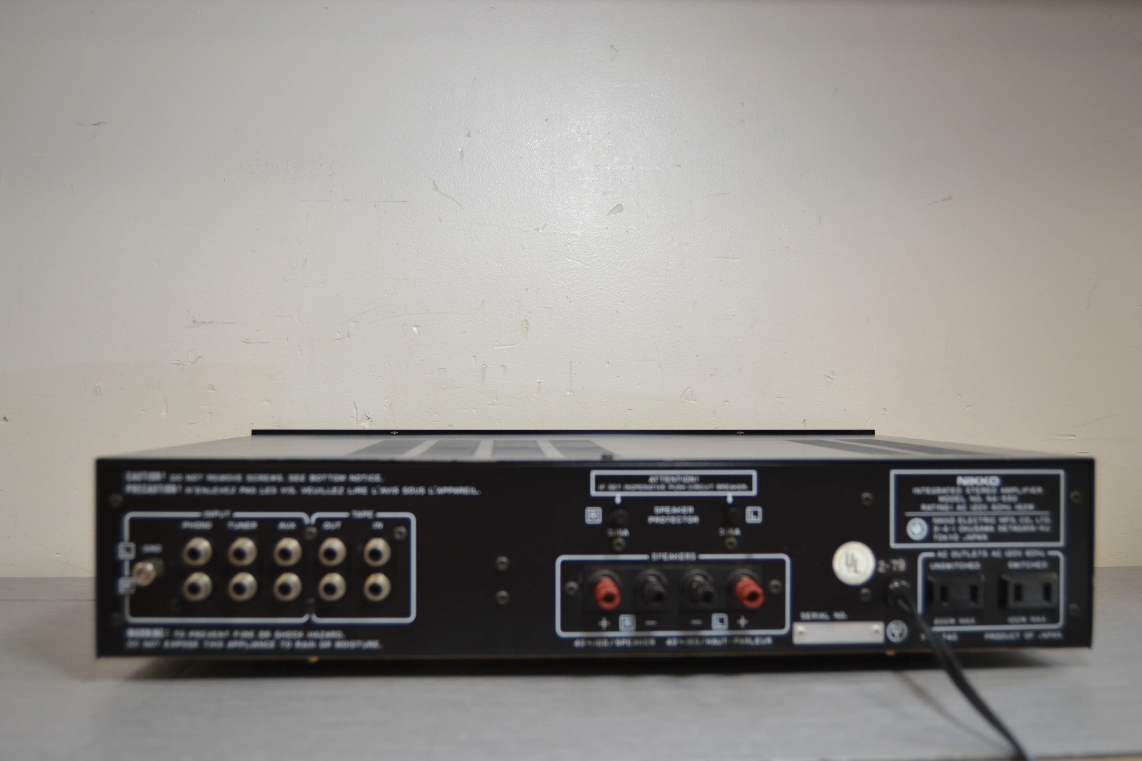 Nikko NA-590 Stereo Integrated Amplifier * 35W RMS * 1980 - Image 8