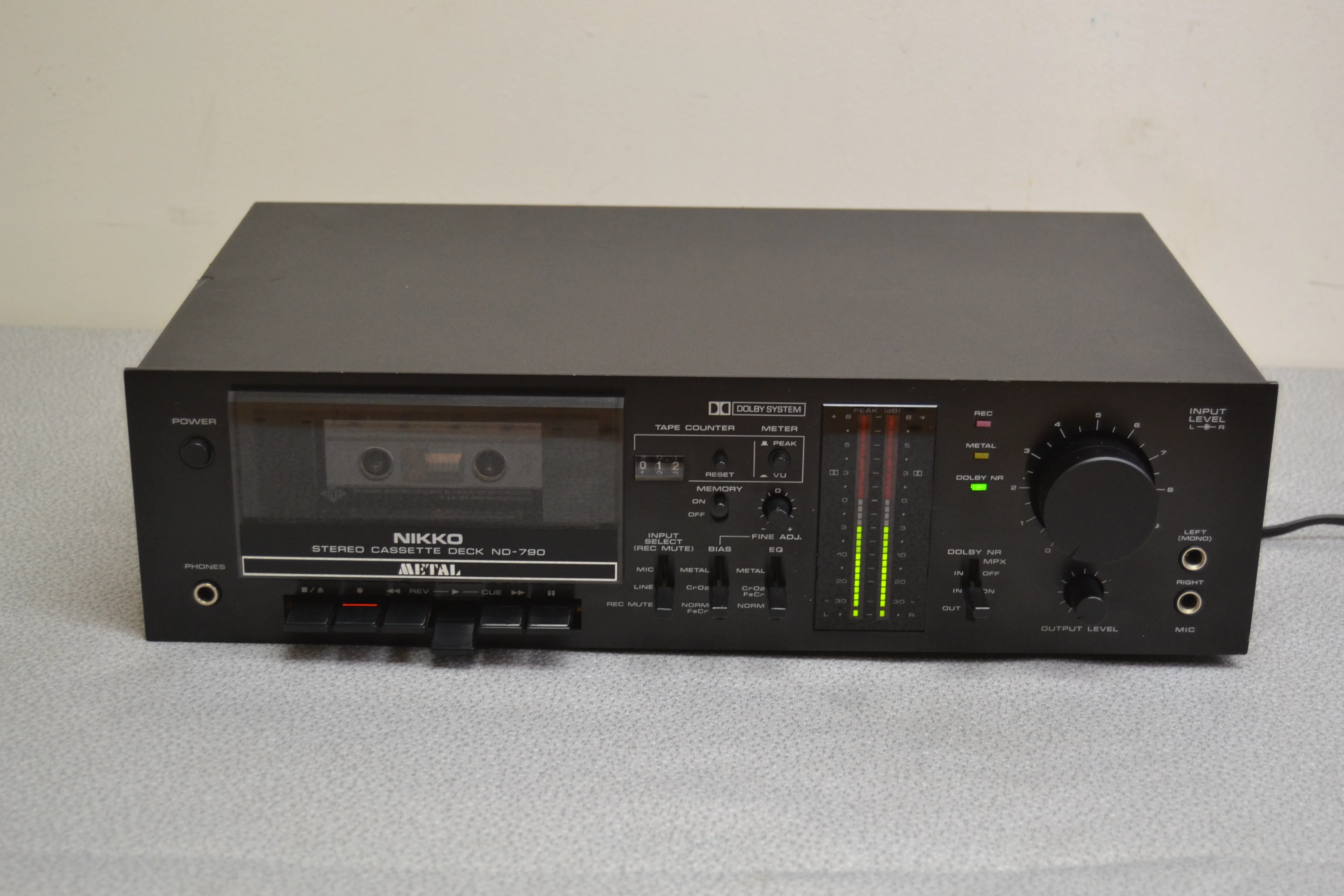 Nikko ND-790 Single Cassette Deck * Fully Serviced * New Belts