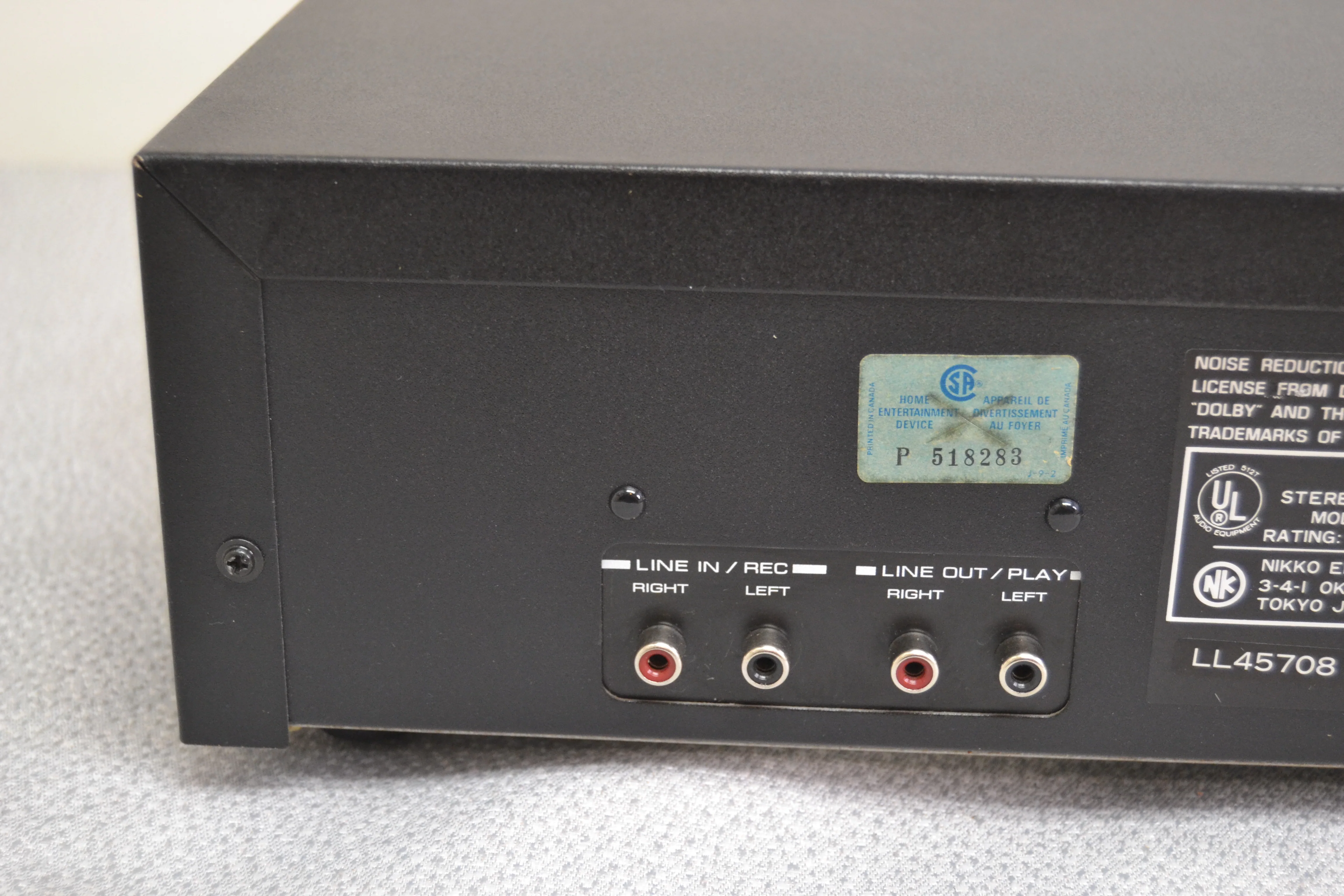 Nikko ND-790 Single Cassette Deck * Fully Serviced * New Belts - Image 12