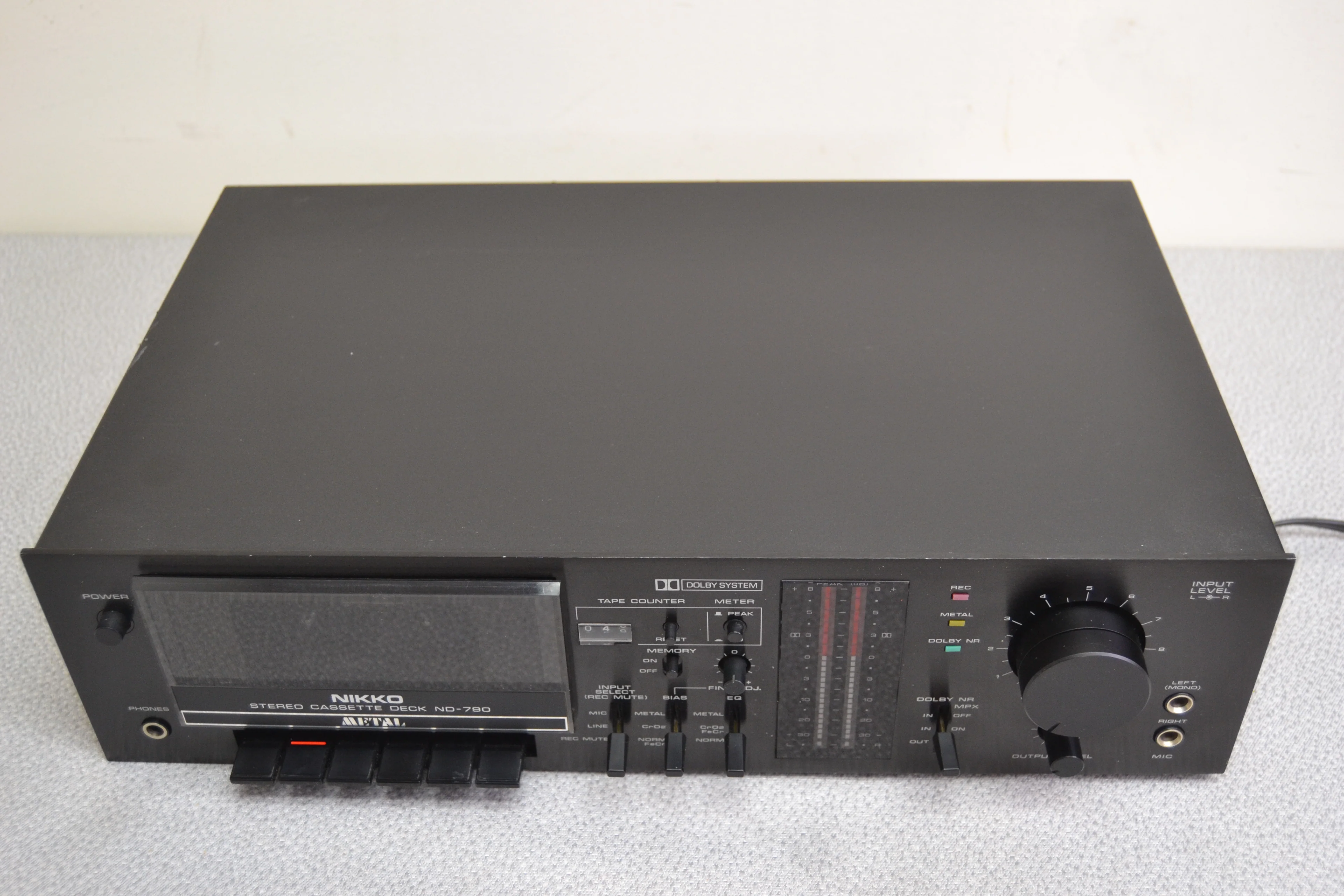 Nikko ND-790 Single Cassette Deck * Fully Serviced * New Belts - Image 8