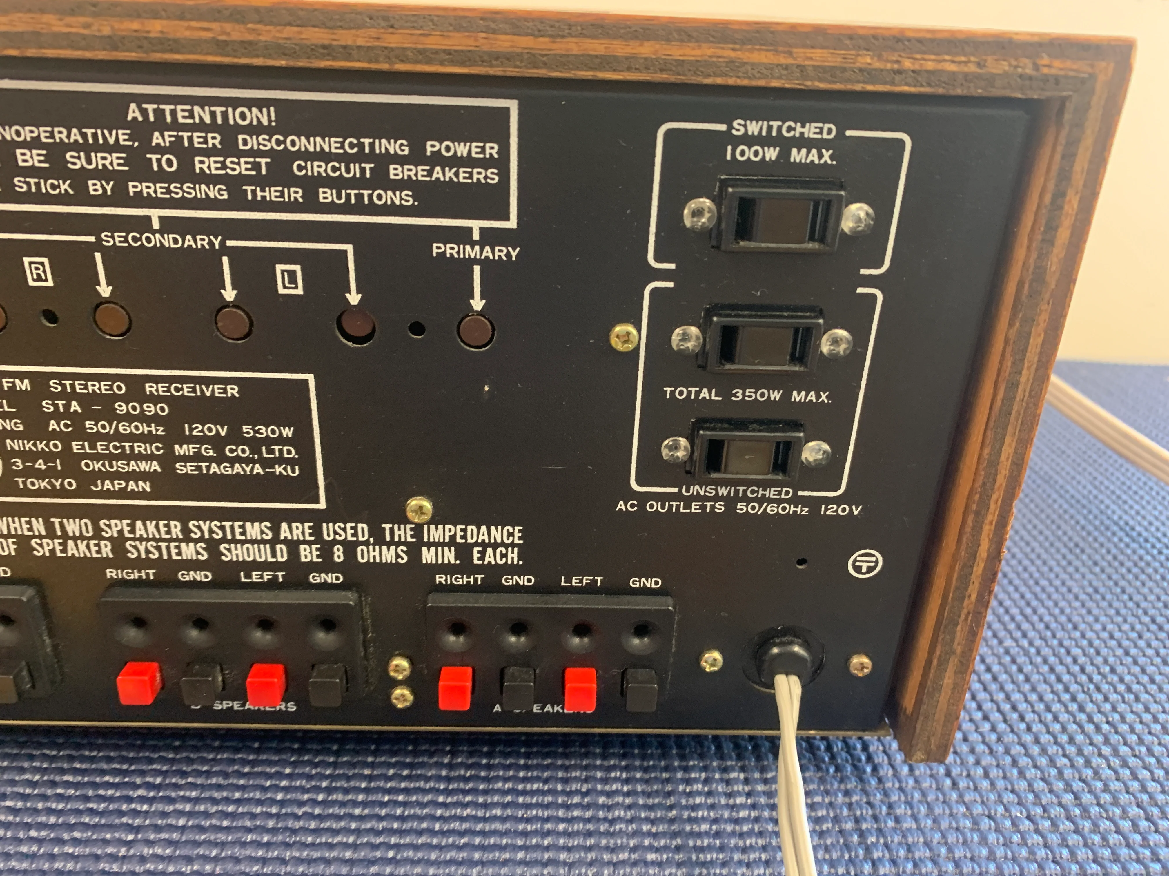 NIKKO STA-9090 Stereo receiver * 60W RMS * $100 US Flat Shipping - Image 16