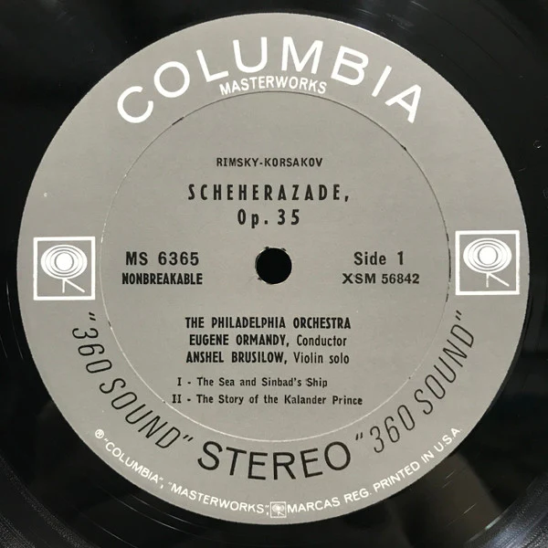 Nikolai Rimsky-Korsakov - The Philadelphia Orchestra, Eugene Ormandy, Anshel Brusilow - Scheherazade (LP, Album) (Near Mint (NM or M-)) - Image 3