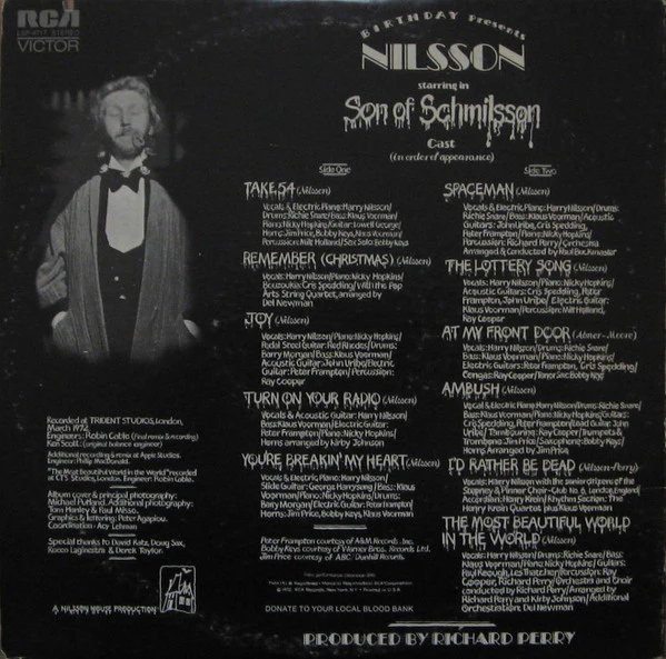 Harry Nilsson - Son Of Schmilsson (LP, Album, Ind) (Very Good Plus (VG+)) - Image 3