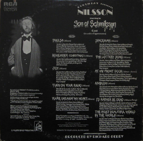 Nilsson* - Son Of Schmilsson (LP, Album, Ind) (Very Good Plus (VG+)) - Image 3