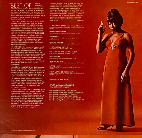 Nina Simone - The Best Of Nina Simone (LP, Comp) (Very Good Plus (VG+)) - Image 2
