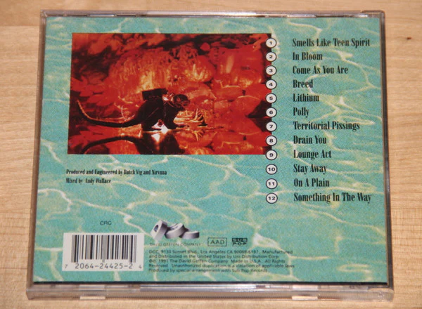 Nirvana - Nevermind (CD, Album, Club, RP, CRC) (Near Mint (NM or M-)) - Image 3