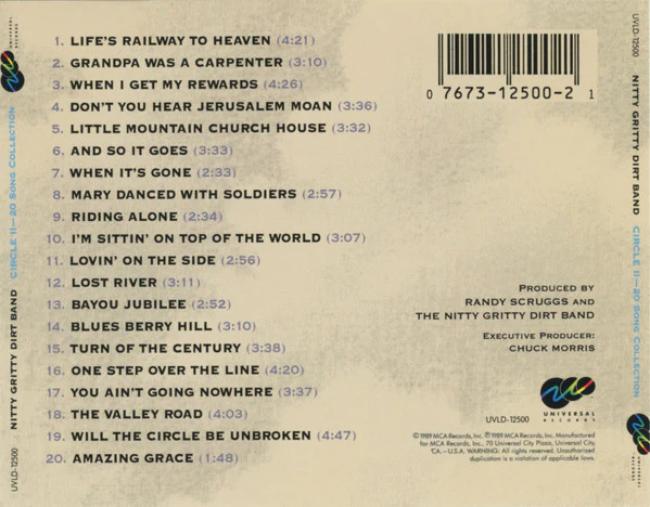 Nitty Gritty Dirt Band - Will The Circle Be Unbroken (Volume Two) (CD, Album) (Very Good Plus (VG+)) - Image 2