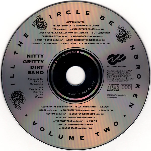 Nitty Gritty Dirt Band - Will The Circle Be Unbroken (Volume Two) (CD, Album) (Very Good Plus (VG+)) - Image 3