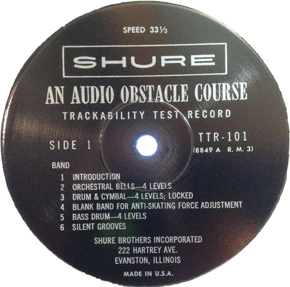No Artist - An Audio Obstacle Course - Shure Trackability Test Record (LP, RP) (Very Good Plus (VG+)) - Image 2