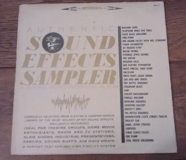 No Artist - Authentic Sound Effects Sampler (LP, Album) (Very Good (VG))