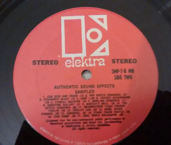 No Artist - Authentic Sound Effects Sampler (LP, Album) (Very Good (VG)) - Image 4