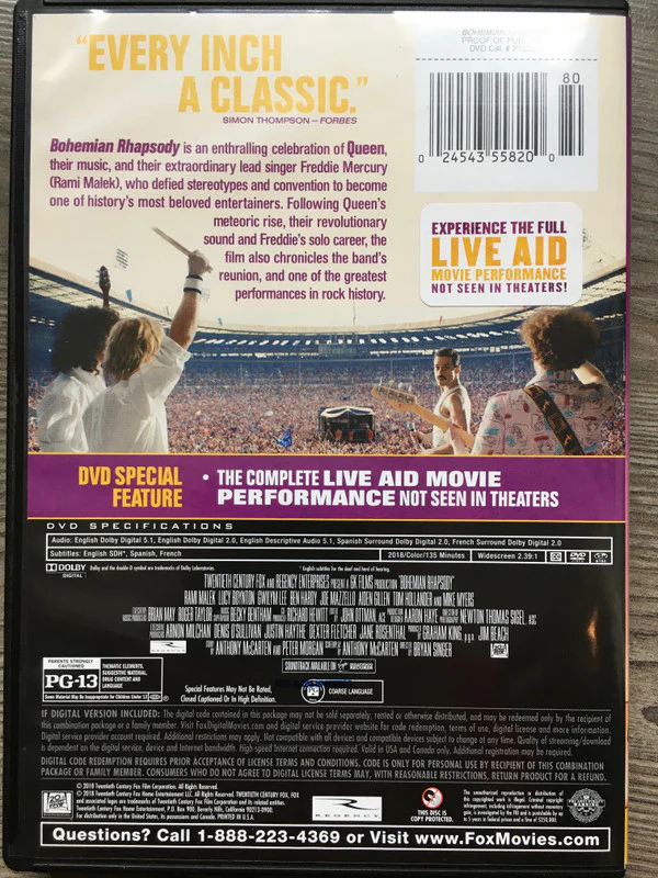 No Artist - Bohemian Rhapsody (DVD-V) (Mint (M)) - Image 2