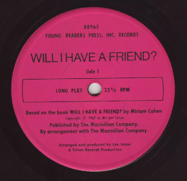 No Artist - Will I Have A Friend (7") (Very Good Plus (VG+)) - Image 3