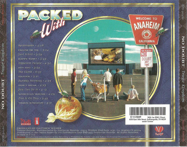 No Doubt - Tragic Kingdom (CD, Album, Club) (Very Good Plus (VG+)) - Image 2
