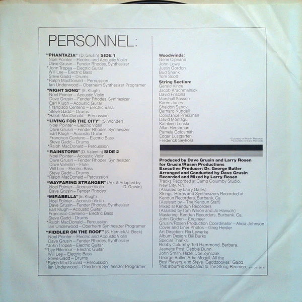 Noel Pointer - Phantazia (LP, Album) (Very Good (VG)) - Image 5