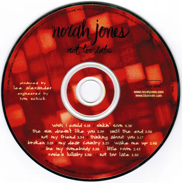 Norah Jones - Not Too Late (CD, Album, Dig) (Very Good Plus (VG+)) - Image 5