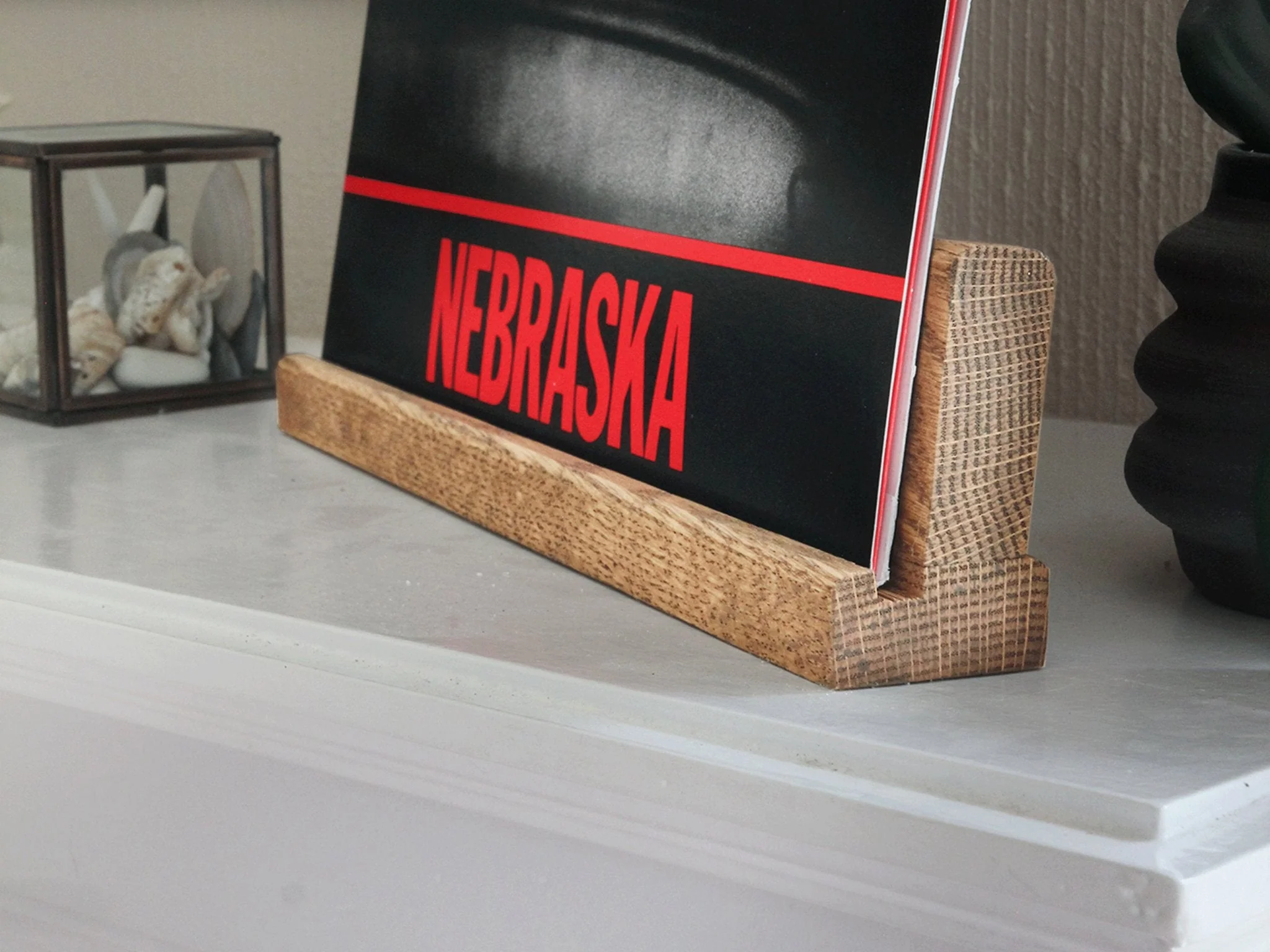 Oak Vinyl Record Display - Image 3