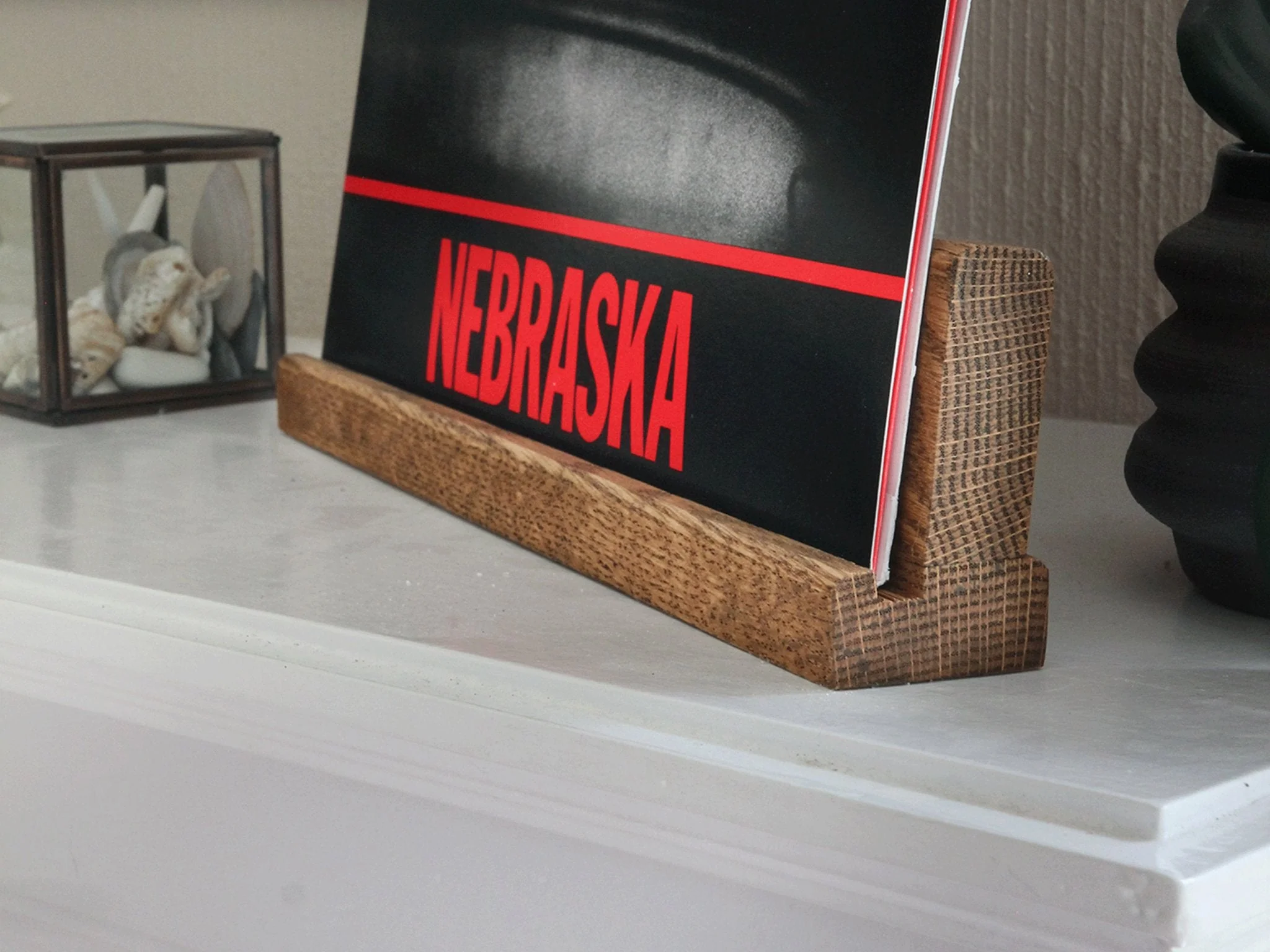 Oak Vinyl Record Display - Image 4