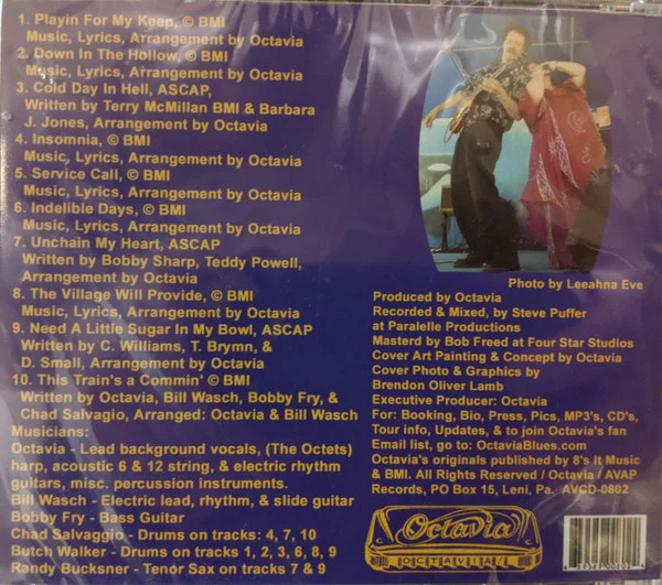 Octavia & The Earthblood Blues Band - Down In The Hollow (CD, Album) (Mint (M)) - Image 2