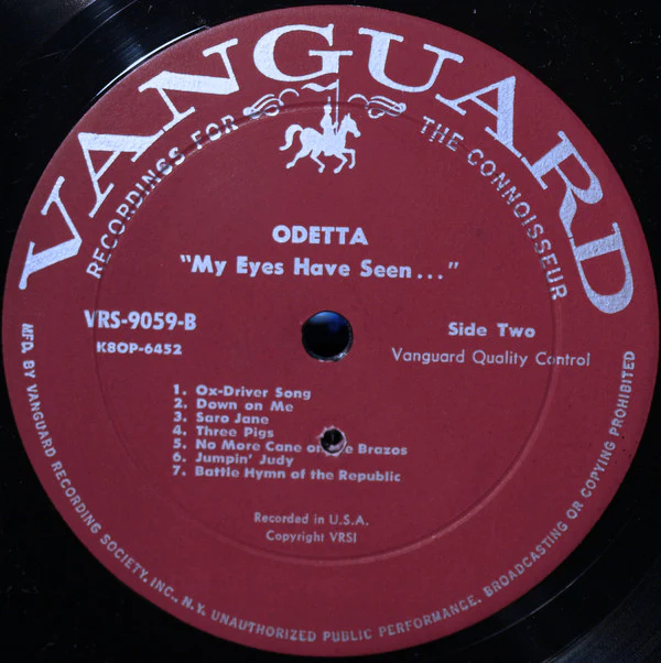 Odetta - My Eyes Have Seen (LP, Album, Mono, Roc) (Very Good Plus (VG+)) - Image 4