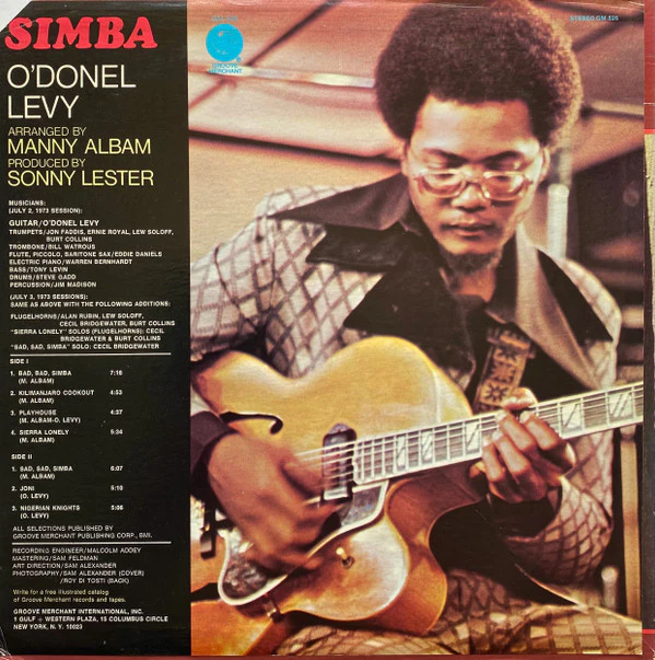 O'Donel Levy - Simba (LP, Album) (Very Good Plus (VG+)) - Image 2