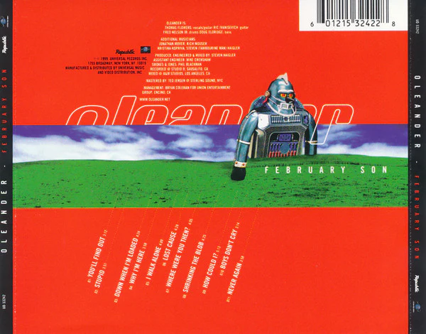 Oleander - February Son (CD, Album) (Very Good Plus (VG+)) - Image 2