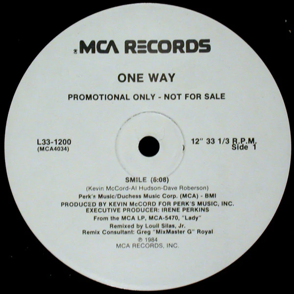 One Way - Smile (12", Promo) (Very Good (VG))