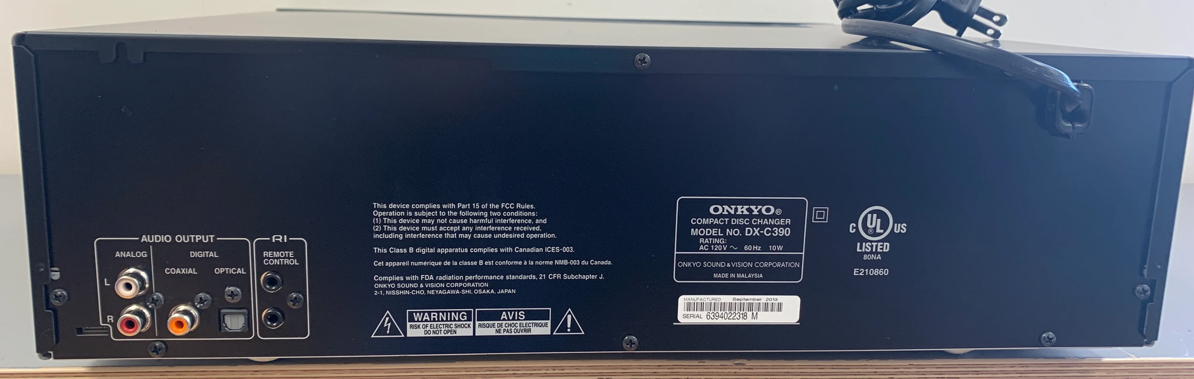 Onkyo CDP DX-C390 Carousel 6 Discs * Remote * Manual - Image 8