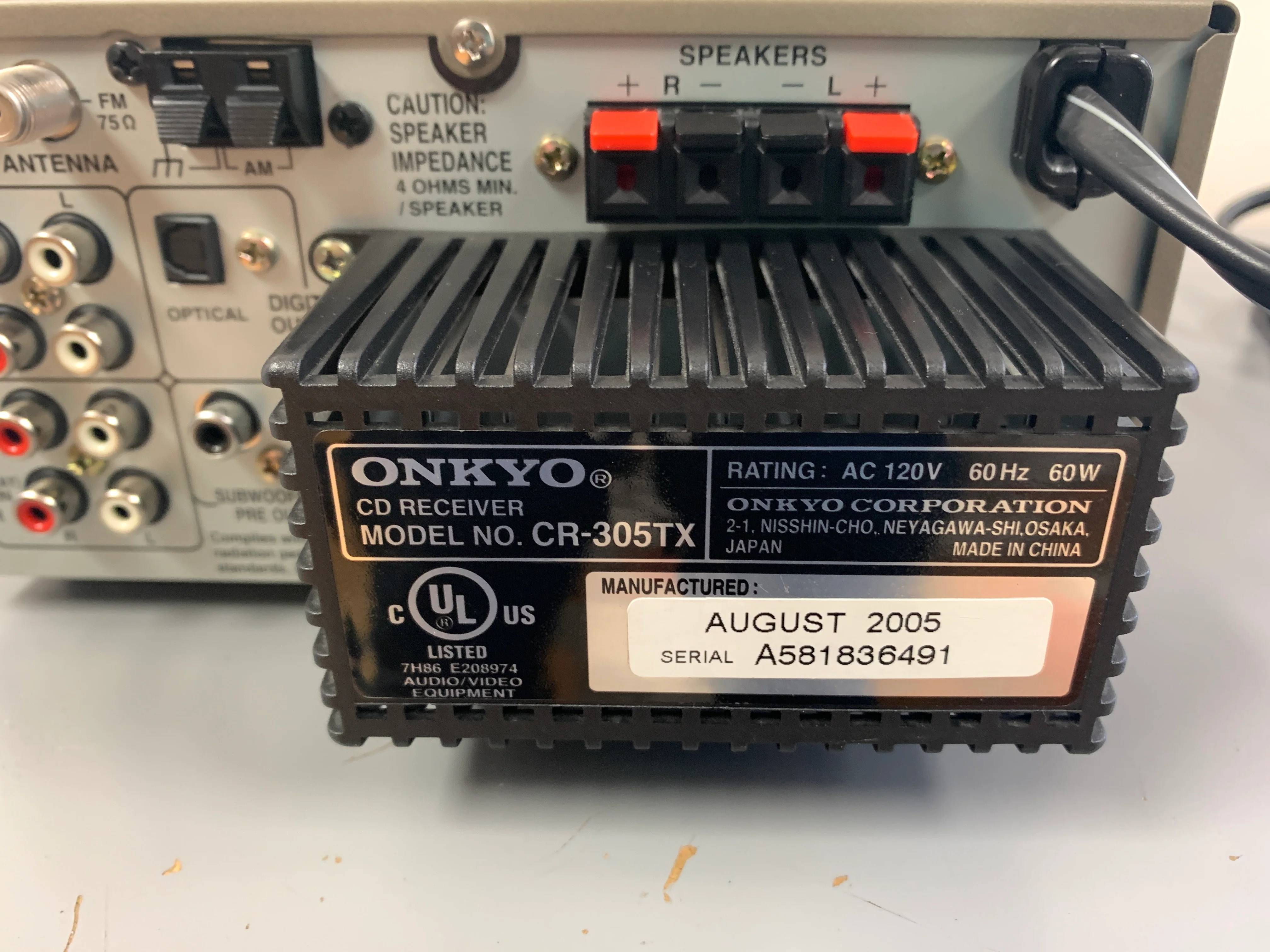Onkyo CR-305TX MIDI Size Stereo Receiver and CD Player - Image 9
