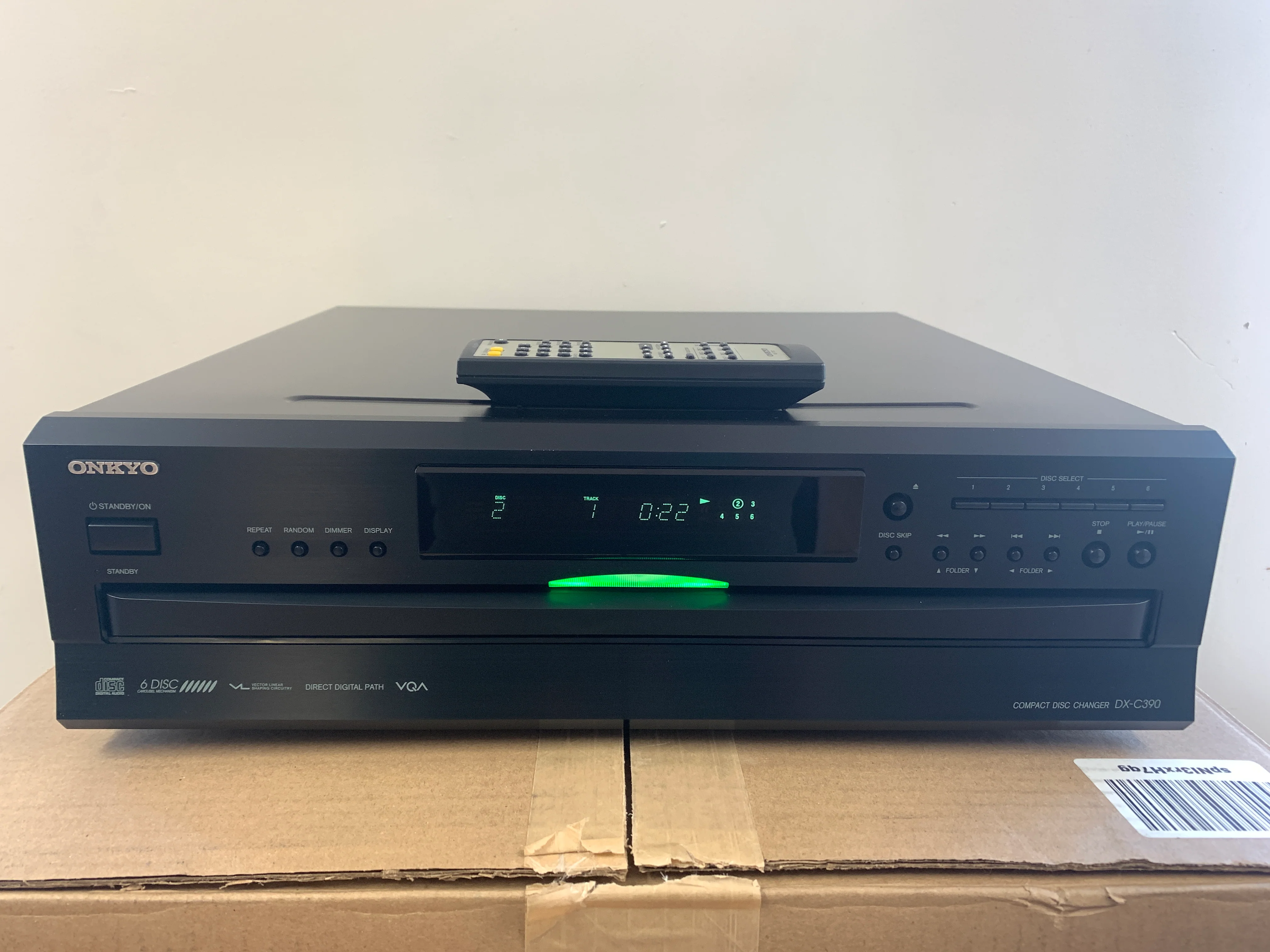 Onkyo DX-390 CD Carousel 6 Discs * Remote * Box - Image 2