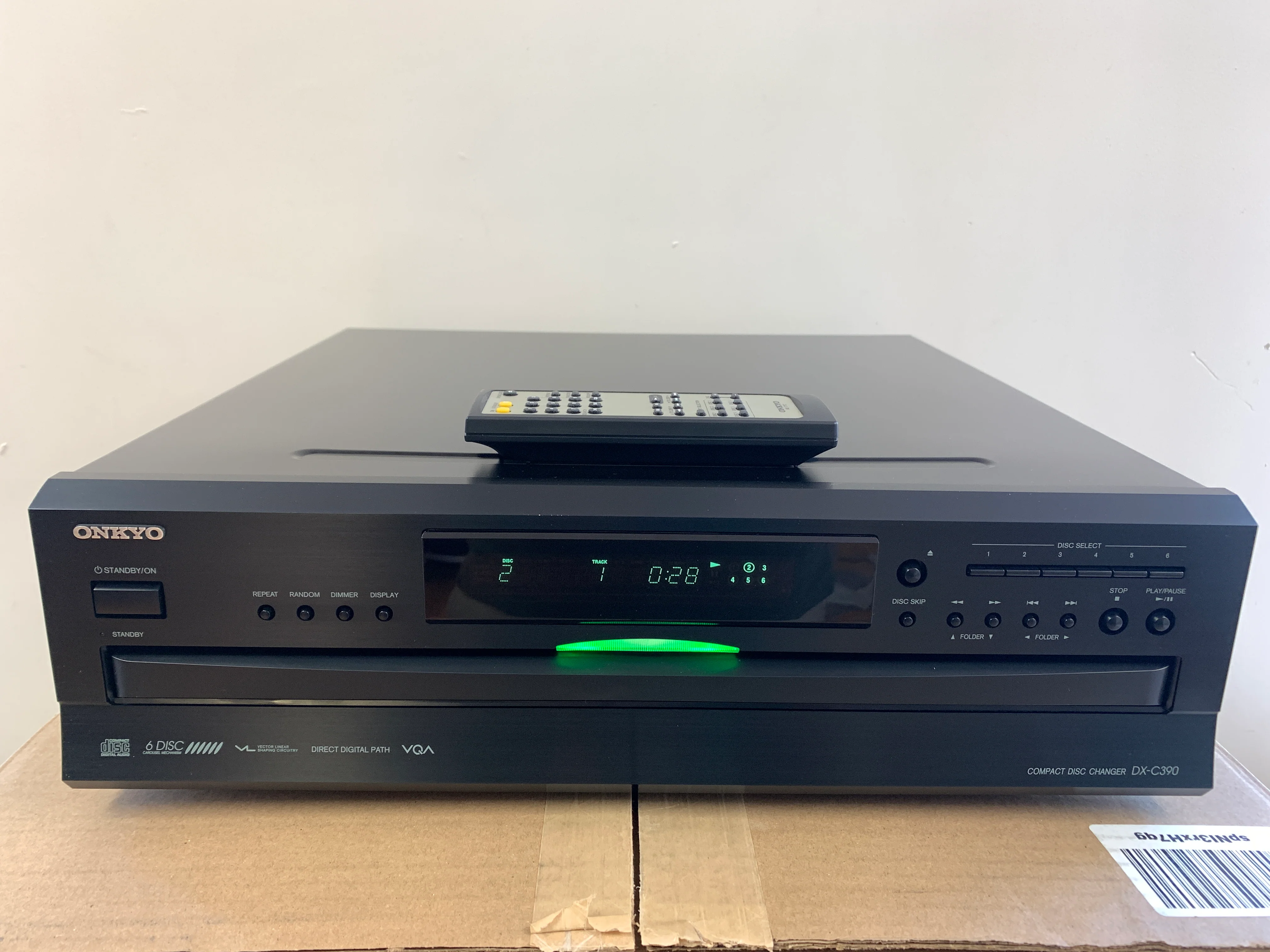 Onkyo DX-390 CD Carousel 6 Discs * Remote * Box - Image 3
