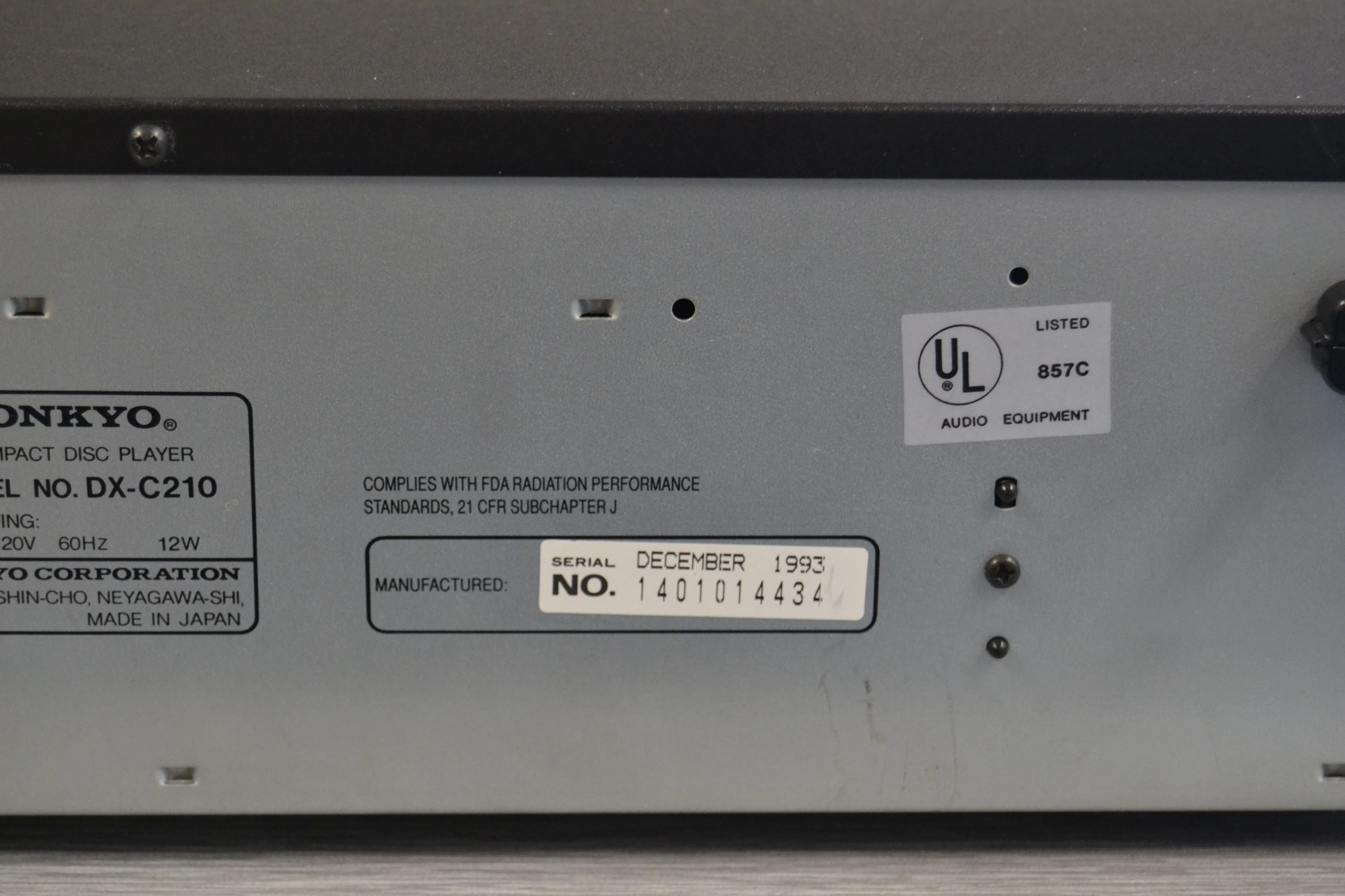 Onkyo DX-C210 CD Carousel 6 Discs * Remote Control - Image 13