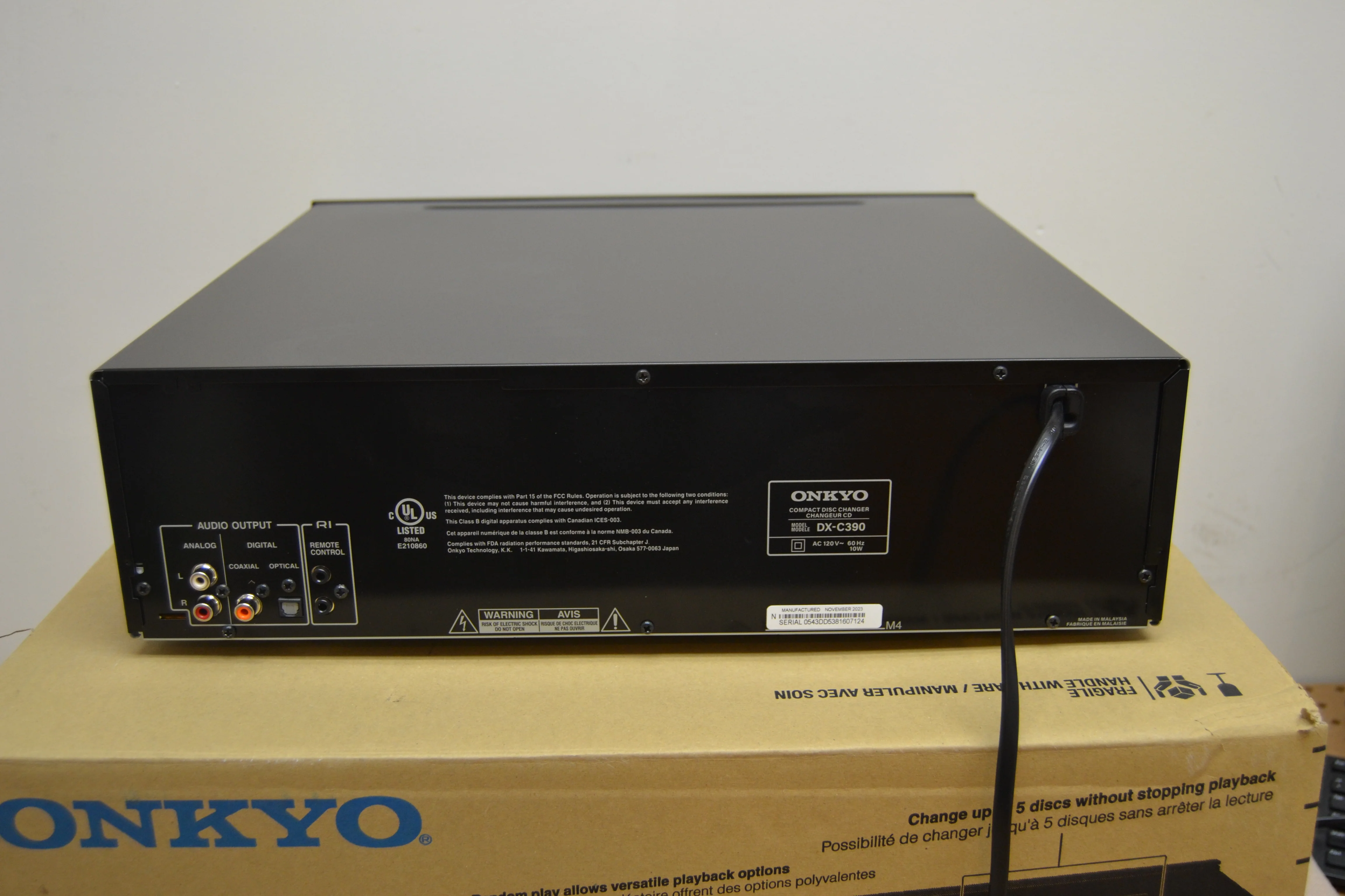 Onkyo DX-C390 CD Carousel 6 Discs * Box * Remote * Manual * 2023 - Image 5