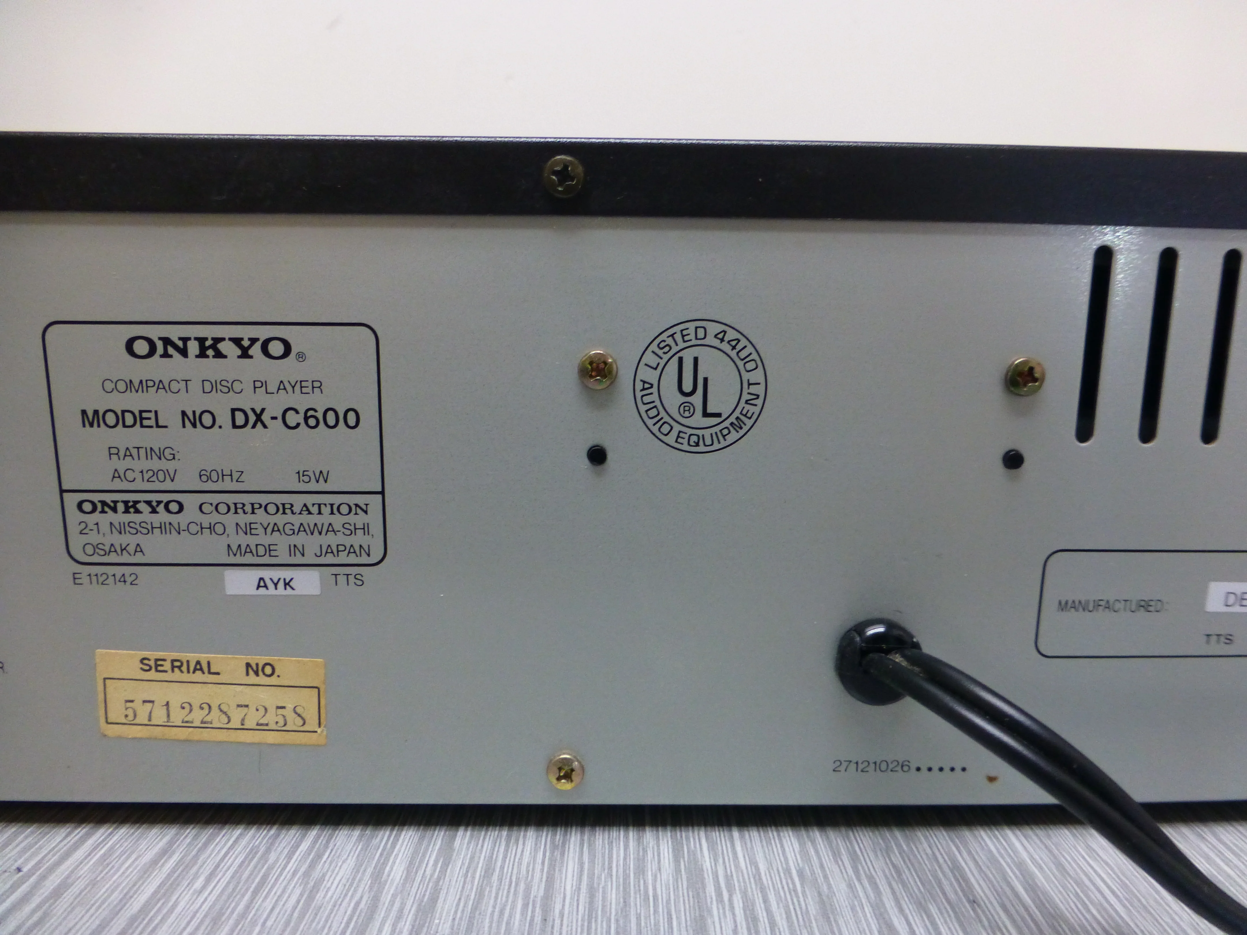 Onkyo DX-C600  Compact Disc Changer * 6 Disc Cartridge * 2 Cartridges - Image 11