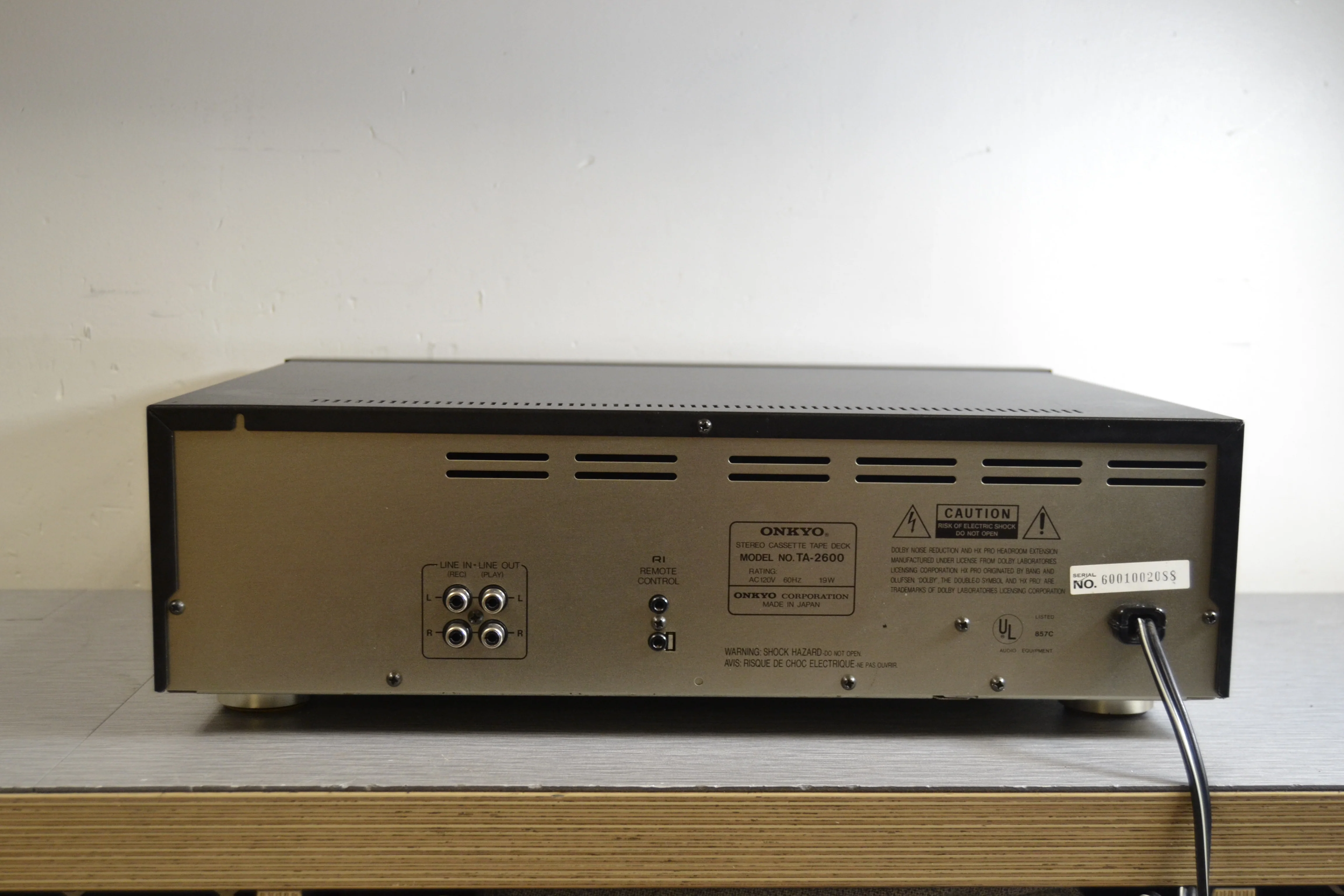 Onkyo Integra TA-2600 Single Cassette Deck * 3 Heads * 3 Motors - Image 10