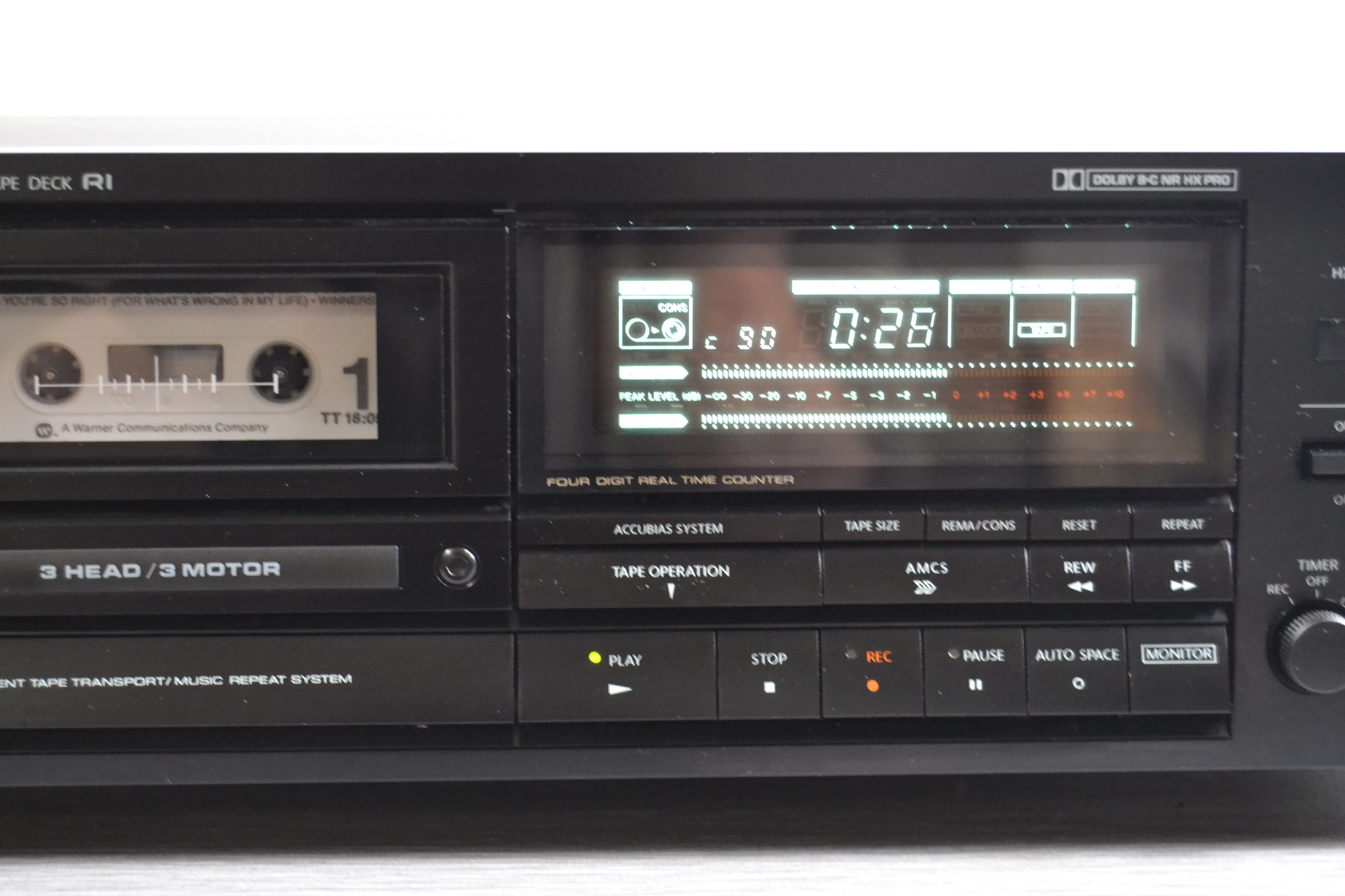 Onkyo Integra TA-2600 Single Cassette Deck * 3 Heads * 3 Motors - Image 3
