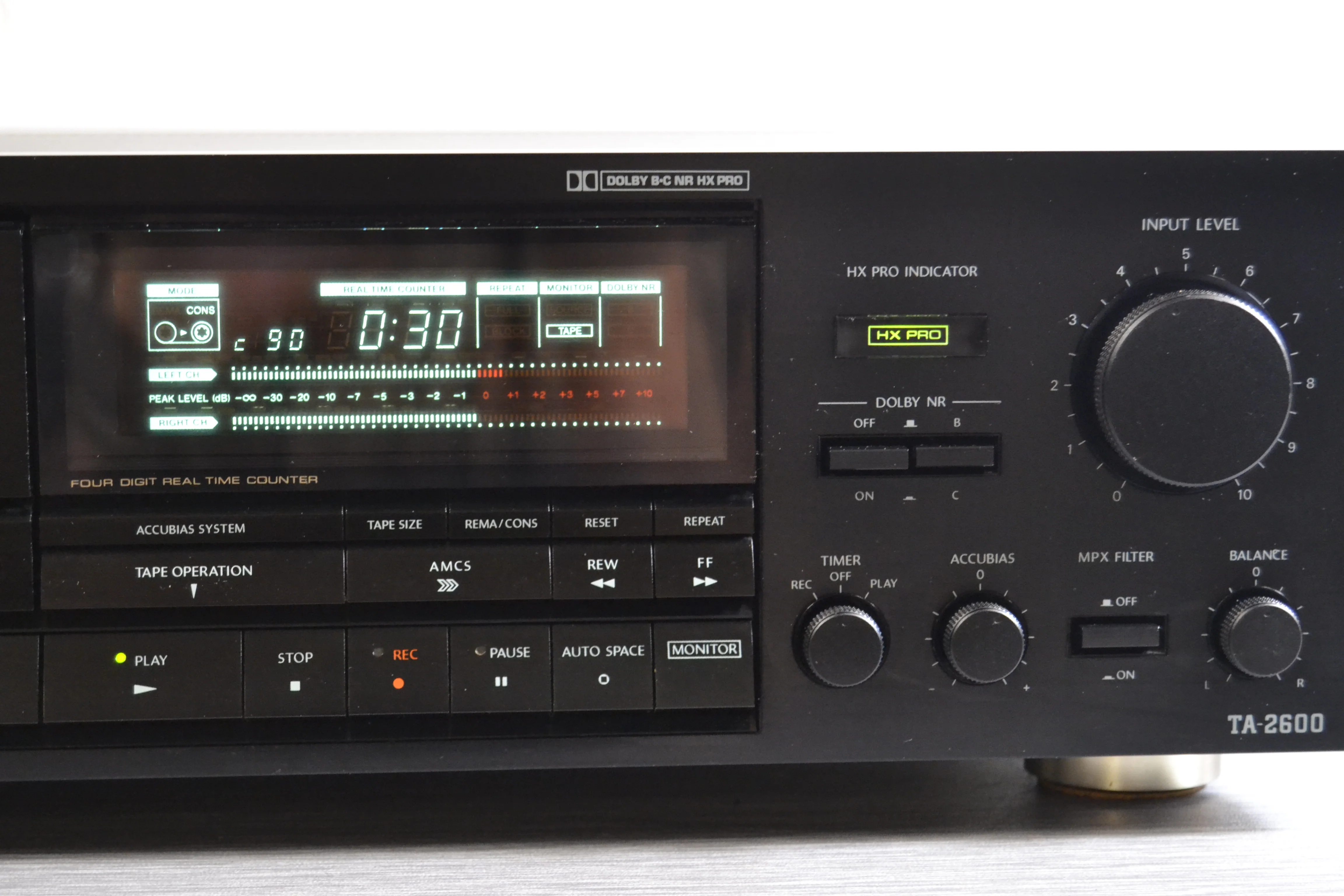 Onkyo Integra TA-2600 Single Cassette Deck * 3 Heads * 3 Motors - Image 4