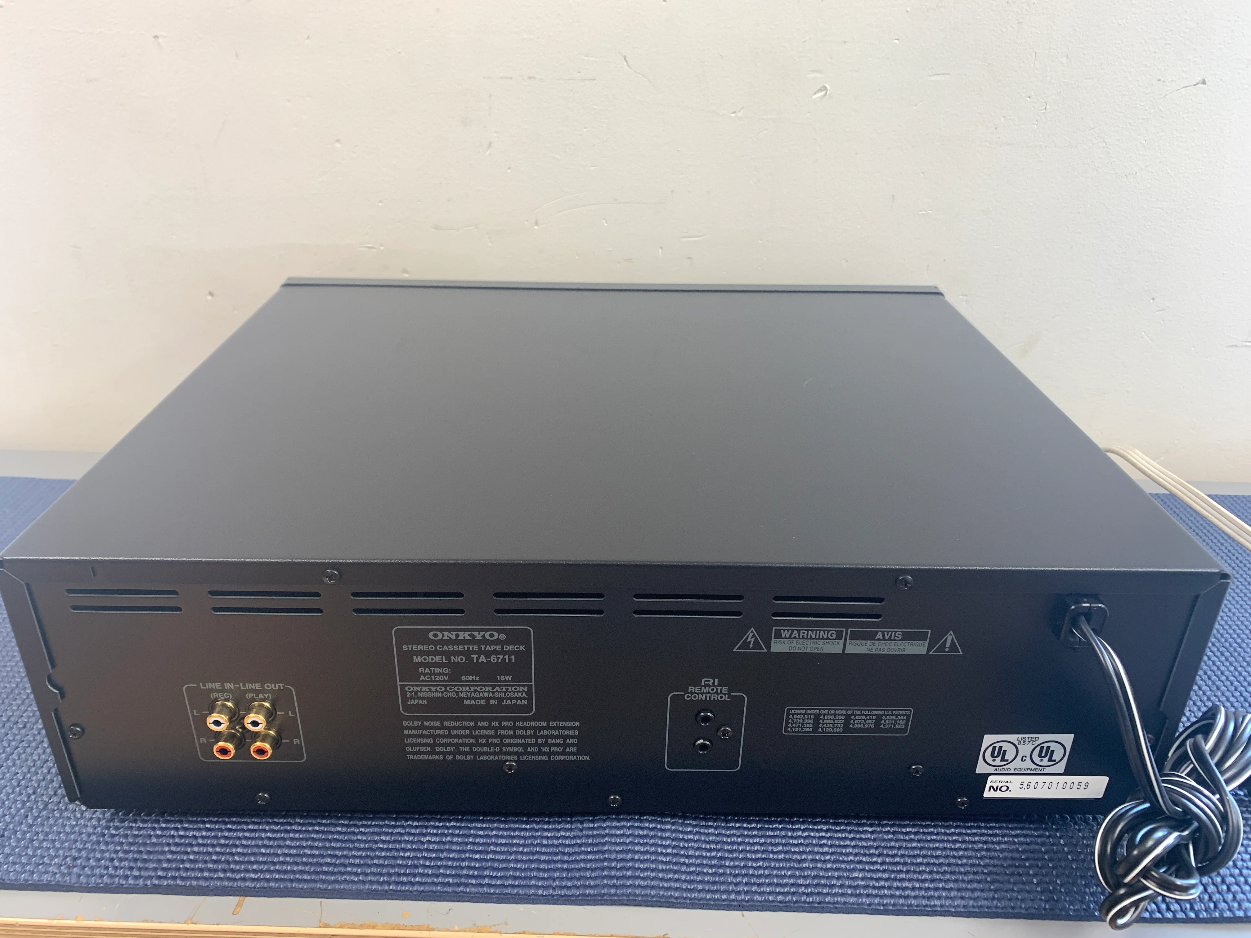 Onkyo Integra TA-6711 Single Cassette Deck * 3 Heads - Image 11