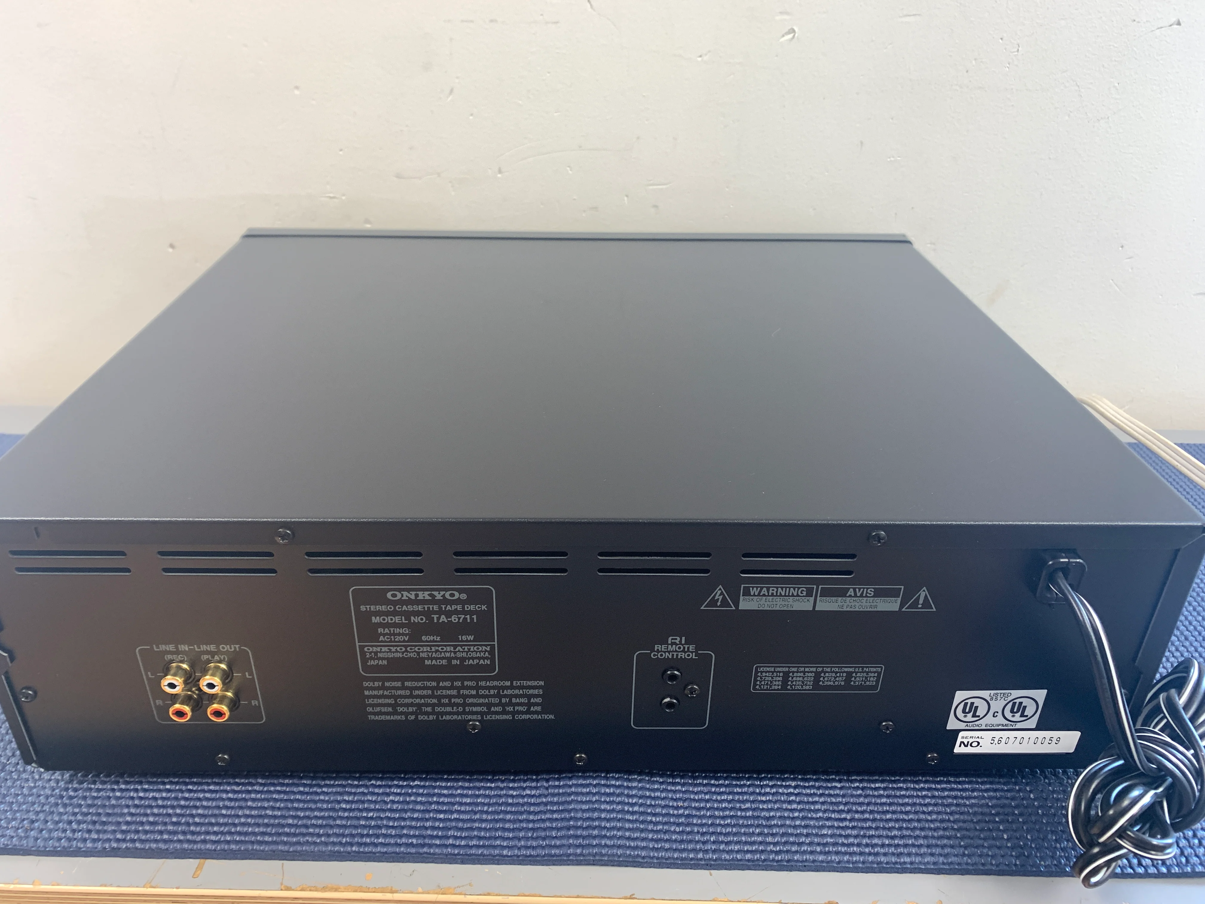 Onkyo Integra TA-6711 Single Cassette Deck * 3 Heads - Image 12