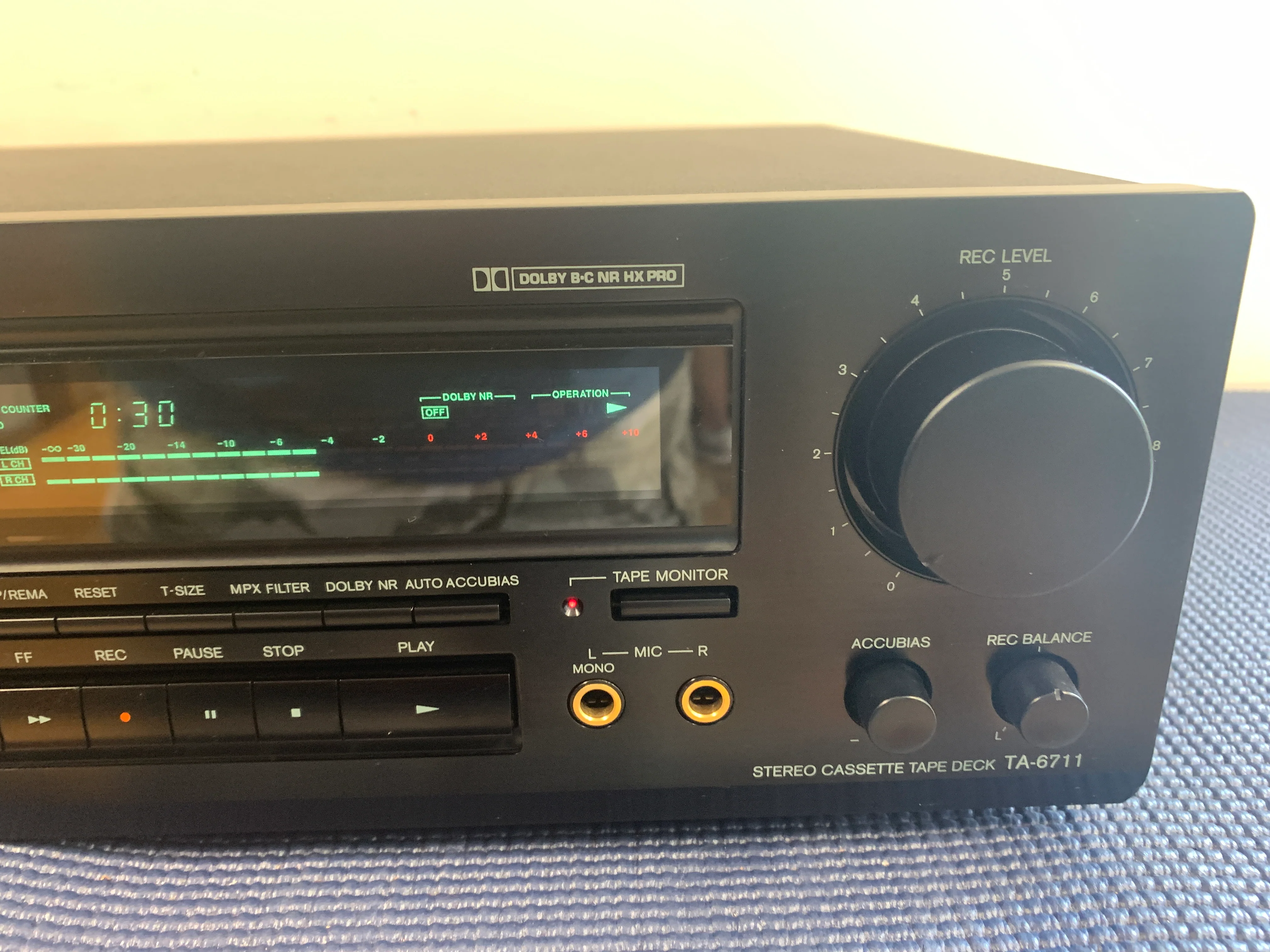 Onkyo Integra TA-6711 Single Cassette Deck * 3 Heads - Image 5