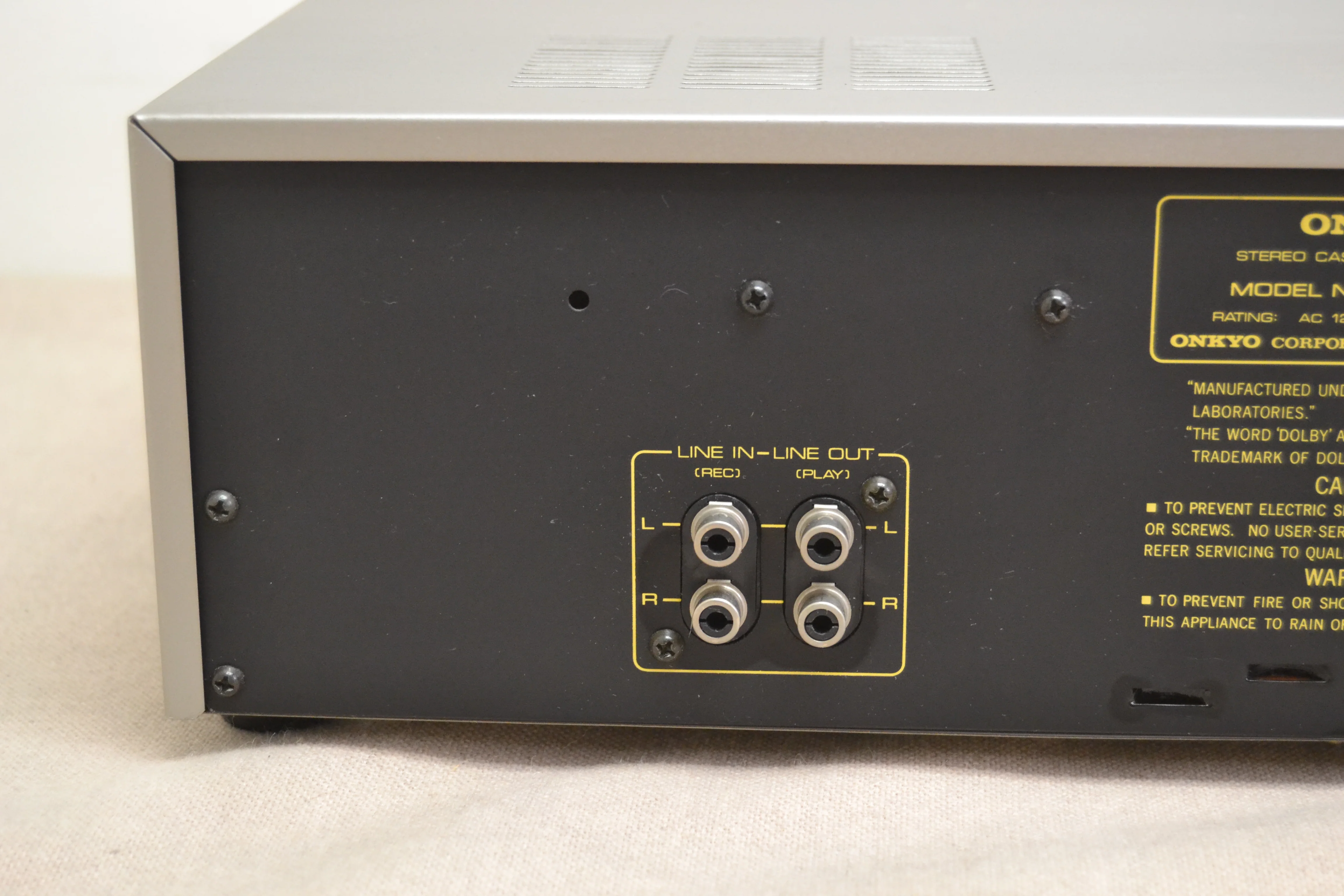 Onkyo TA-2050 Single Cassette Deck * Fully Serviced * New Belts - Image 9