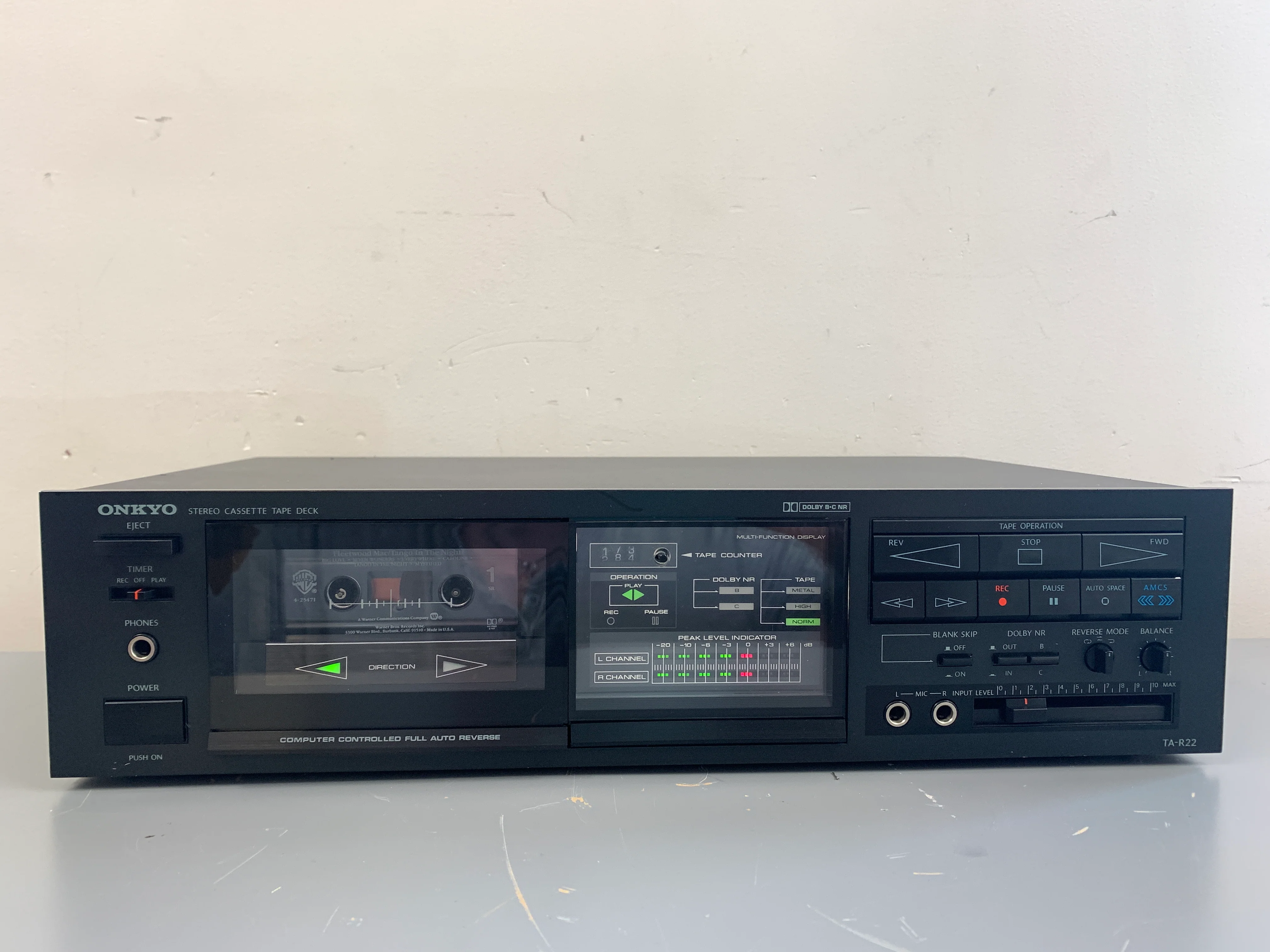 Onkyo TA-R22 Single Cassette Deck