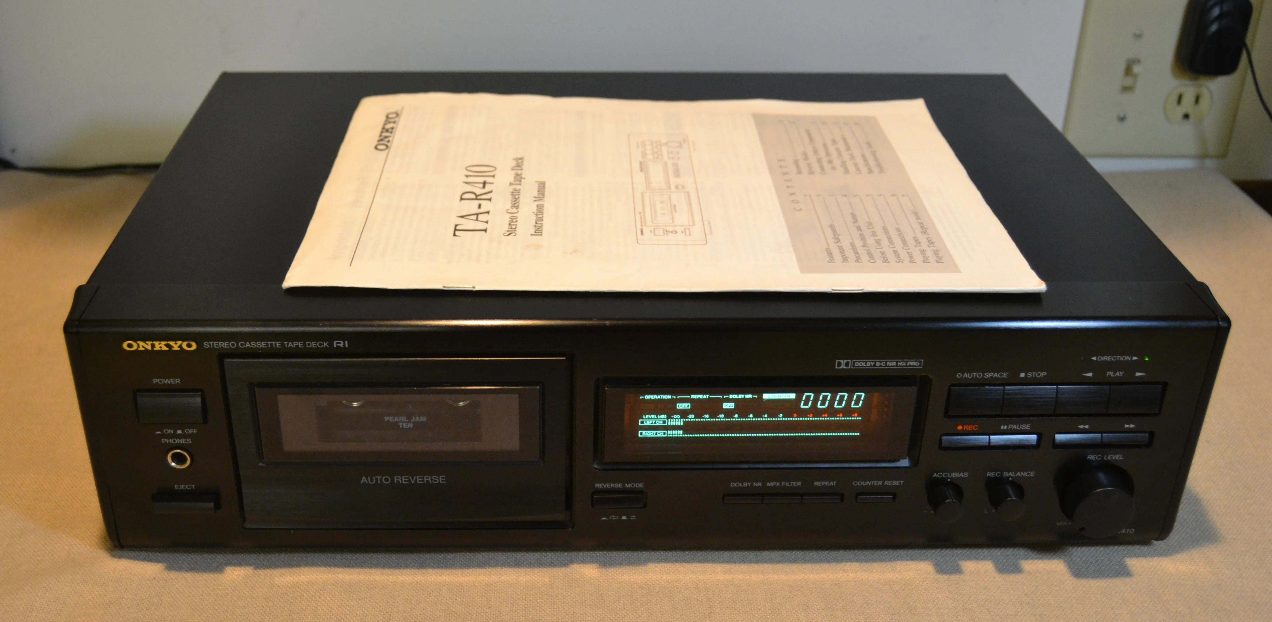 Onkyo TA-R410 Single Cassette Deck * Fully Serviced * New Belts - Image 5