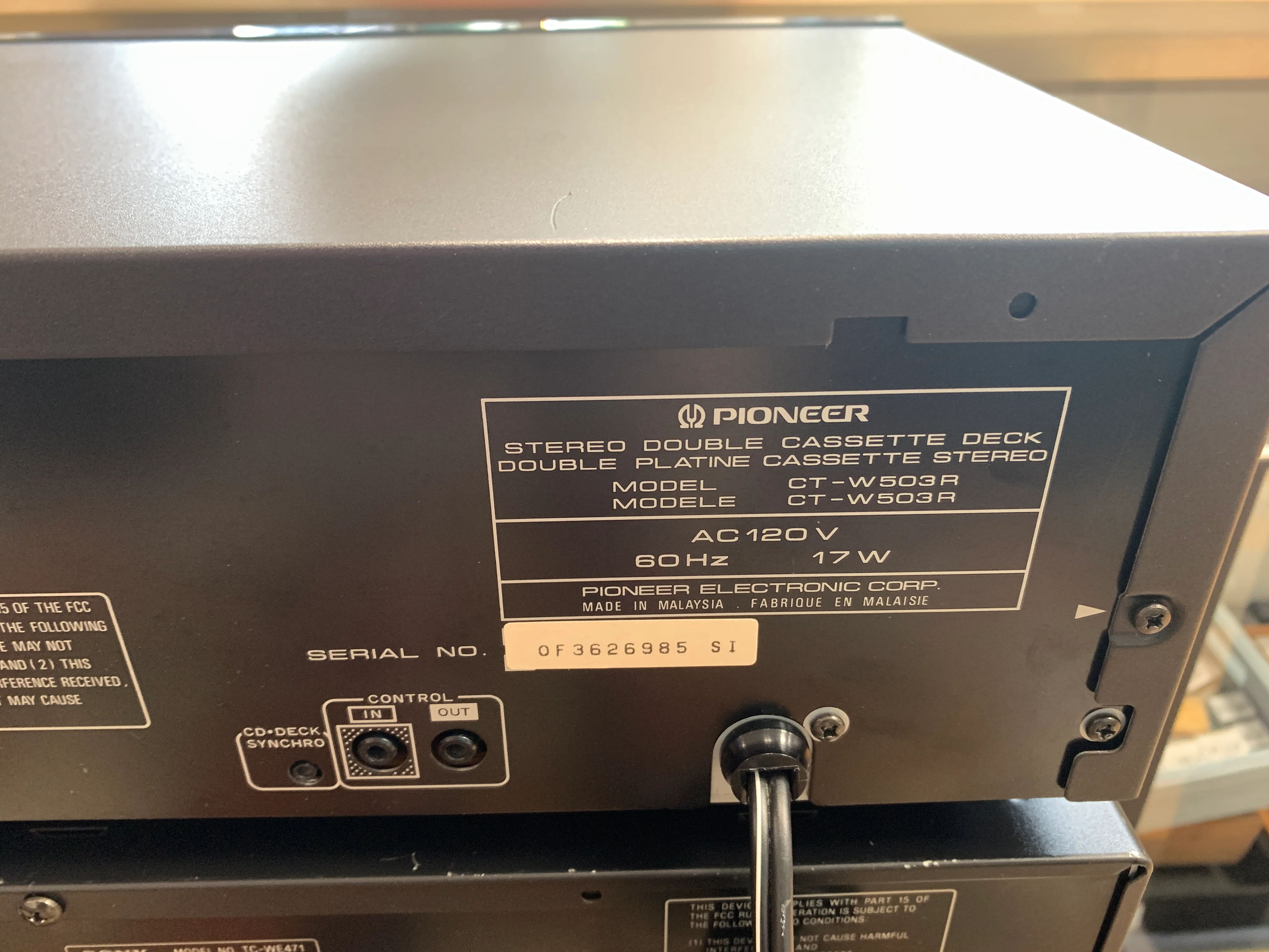 Onkyo TA-RW244 Double Cassette Deck - Image 14